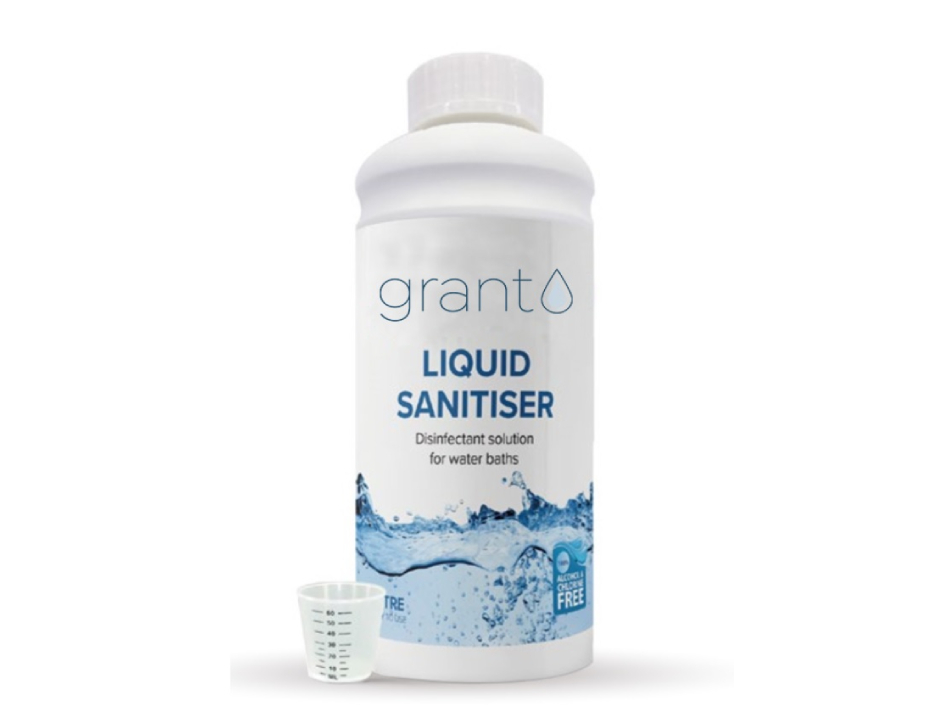 Grant Liquid Sanitiser Thinking about how to sanitise your water bath clean